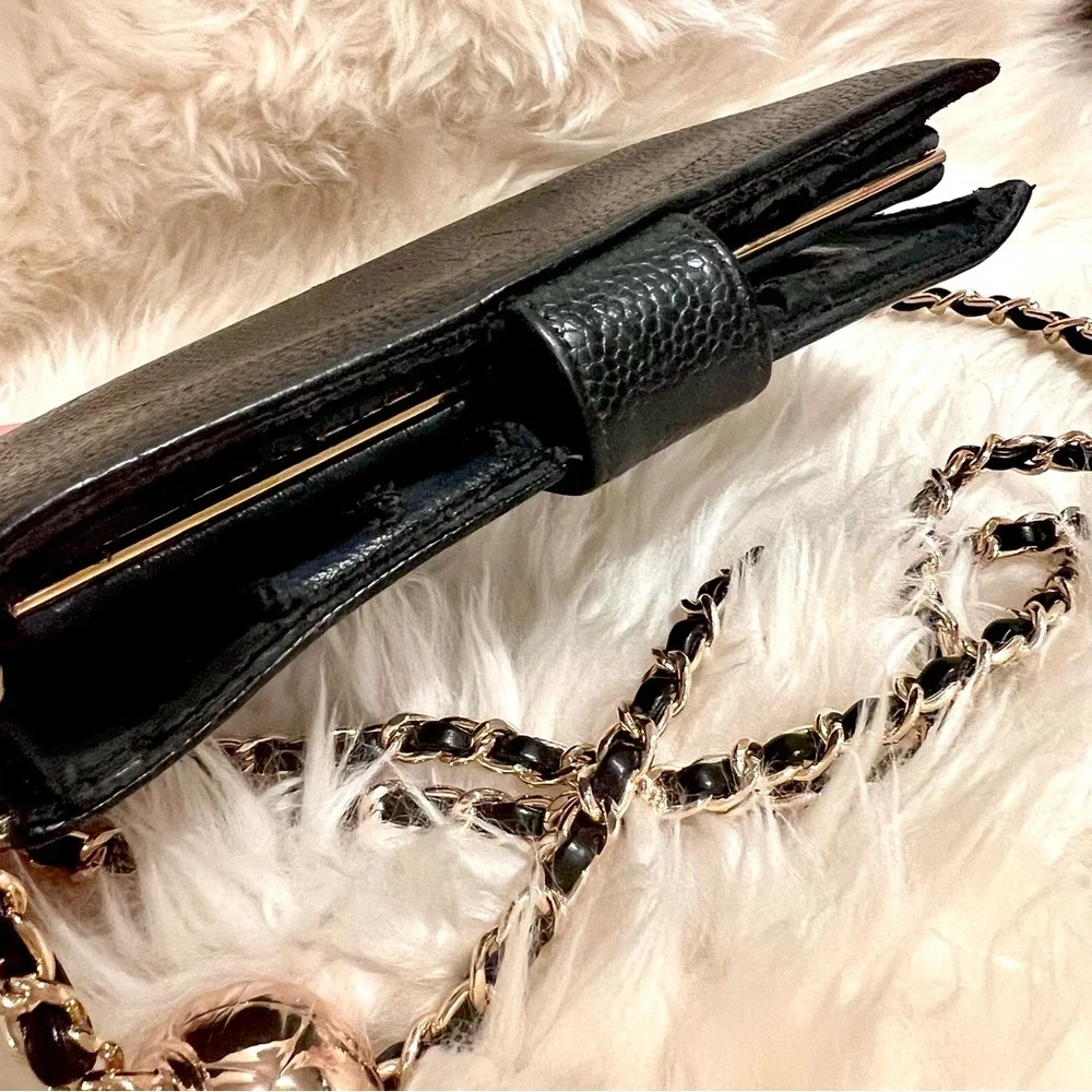 CHANEL Black‎ Wallet with Chain